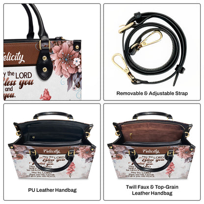 May The Lord Bless You And Protect You | Personalized Leather Handbag