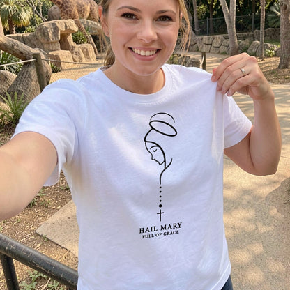 Hail Mary Full Of Grace |  2D Unisex T-shirt