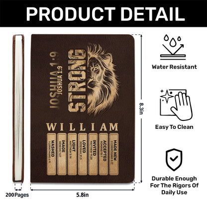 Man Of God | Personalized Leather Cover Notebook