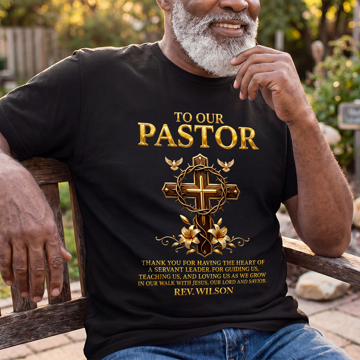 To Our Pastor For Having The Heart Of A Servant Leader | Personalized 2D Unisex T-shirt
