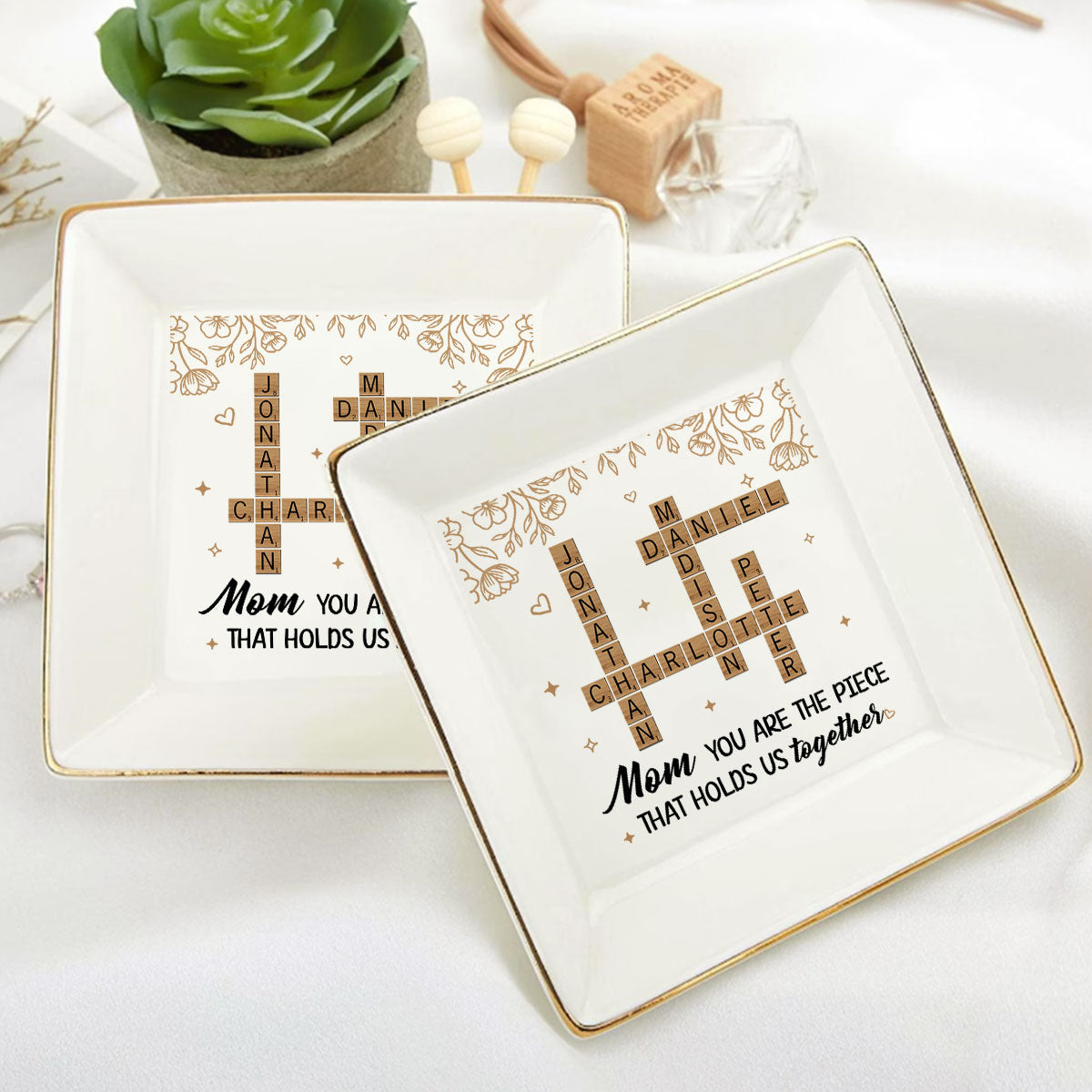 You Are The Piece That Holds Us Together | Personalized Jewelry Dish