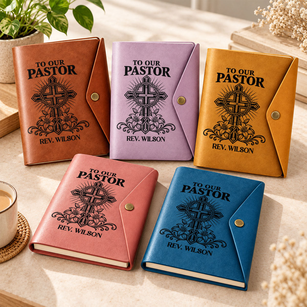 To Our Pastor Thank You For Having The Heart Of A Servant Leader | Personalized Envelope Journal