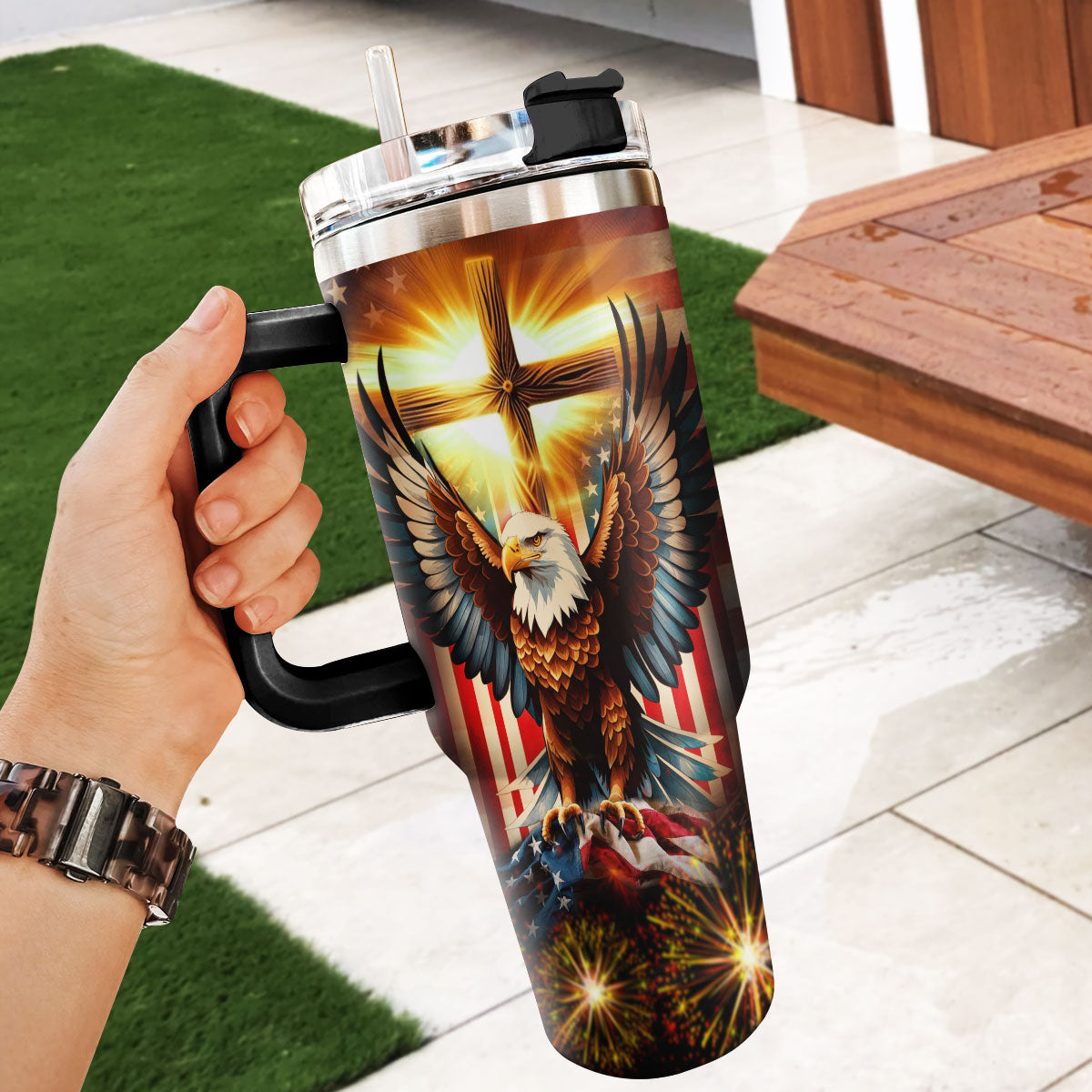 Faith Over Fear | Personalized Stainless Steel Tumbler JSSSTH879