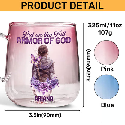 Armor Of God | Personalized Gradient Glass Mug