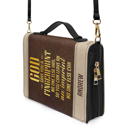 God Gave Fingerprint | Personalized Bible Cover JSBCPH1152M