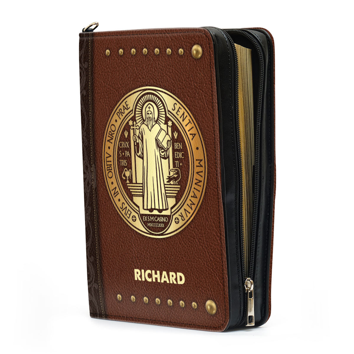 Saint Benedict | Personalized Bible Cover JSBCPPA1157L