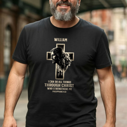 I Can Do All Things Through Christ | Personalized 2D Unisex T-shirt