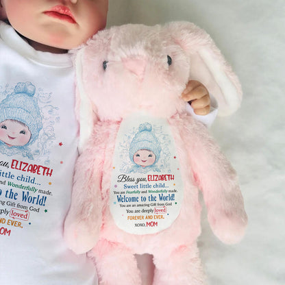 Bless You Precious Child | Personalized Stuffed Bunny