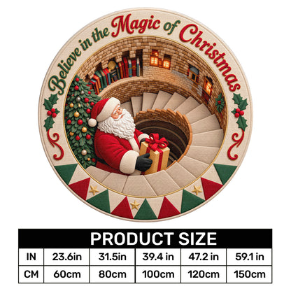 Believe in the Magic of Christmas |  Round Rug
