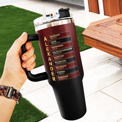 He Who Kneels Before God  | Personalized Stainless Steel Tumbler
