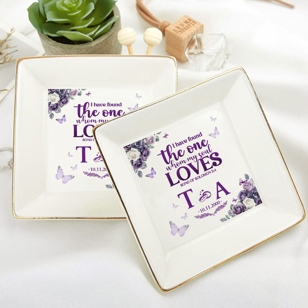 My Soul Loves Song Of Solomon 3:4 | Personalized Jewelry Dish