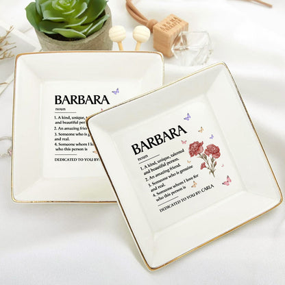 Best Friend Definition | Personalized Jewelry Dish