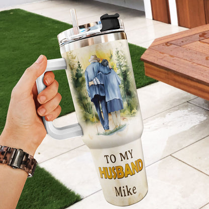 To My Husband | Personalized Stainless Steel Tumbler JSSSTHN10