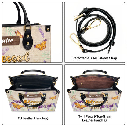 Trust In The Lord With All Your Heart | Personalized Leather Handbag JSLHBPHA1316L
