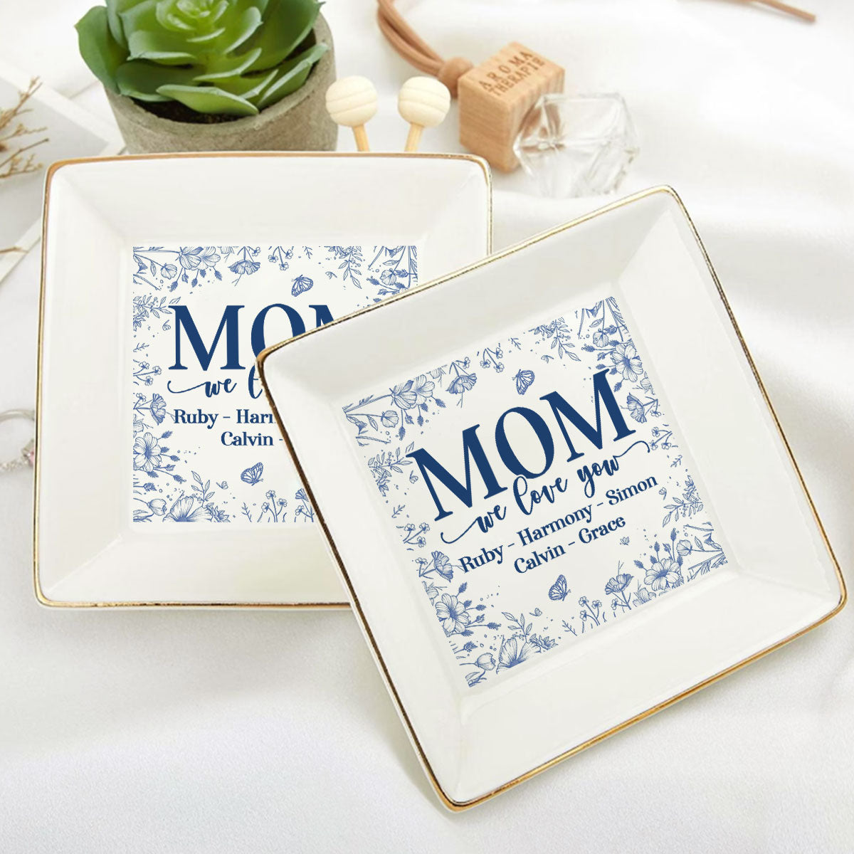 We Love You Mom | Personalized Jewelry Dish