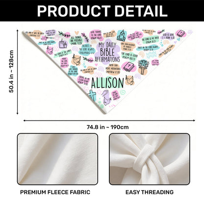 My Daily Bible Affirmations | Personalized Shawl Wrap