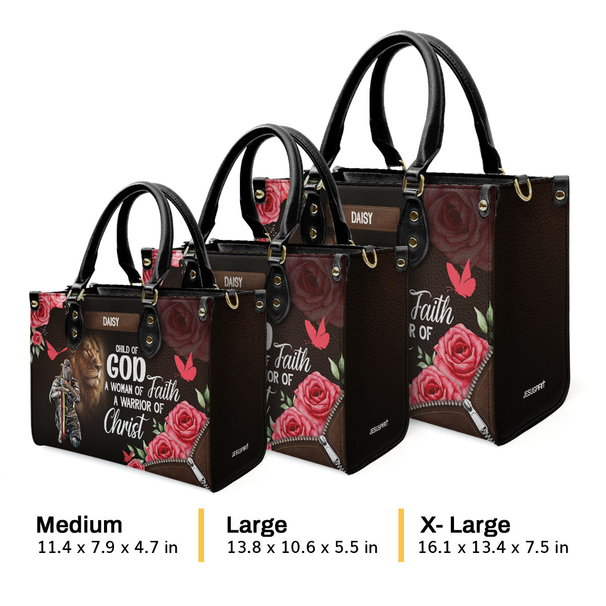 A Child Of God | Personalized Leather Handbag JSLHBPPA1295TA