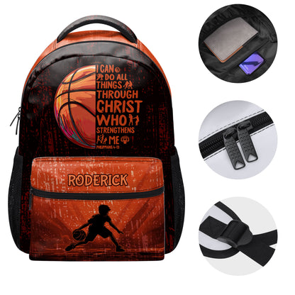 I Can Do All Things Through Christ Who Strengthens Me | Personalized Backpack JSBPM1043