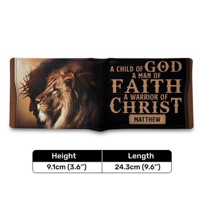 Man Of Faith | Personalized Folded Wallet For Men