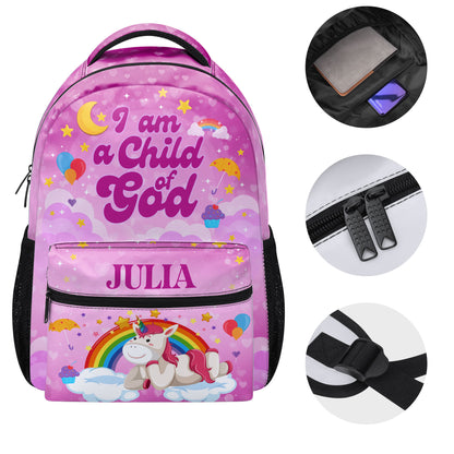 I Am A Child Of God | Personalized Backpack JSBPH882