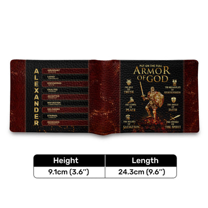 Armor Of God | Personalized Folded Wallet For Men