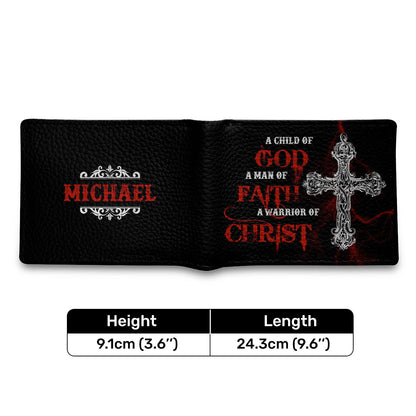 Man Of Faith | Personalized Folded Wallet For Men JSLFWPL2352T