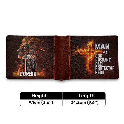 Man Of God | Personalized Folded Wallet For Men