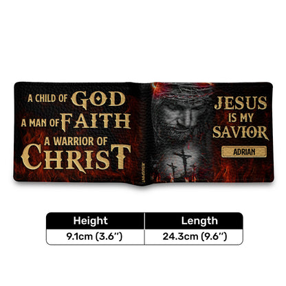 Jesus Is My Savior | Personalized Folded Wallet For Men