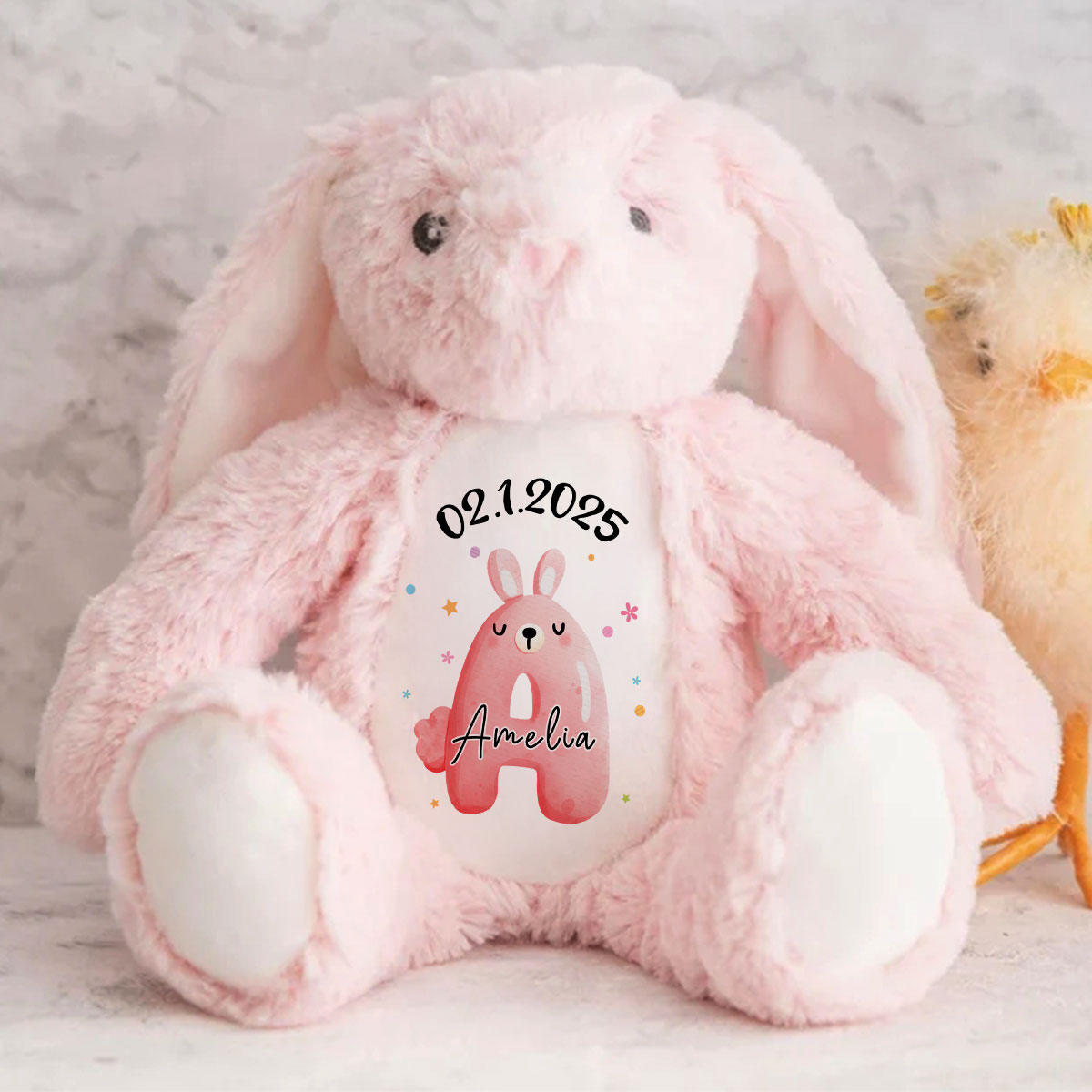 Baby's Name | Personalized Stuffed Bunny