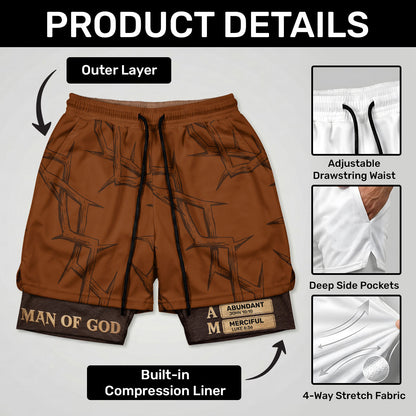 Man Of God | Personalized Performance Shorts