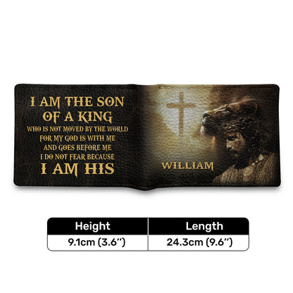 I Am The Son Of A King | Personalized Folded Wallet For Men