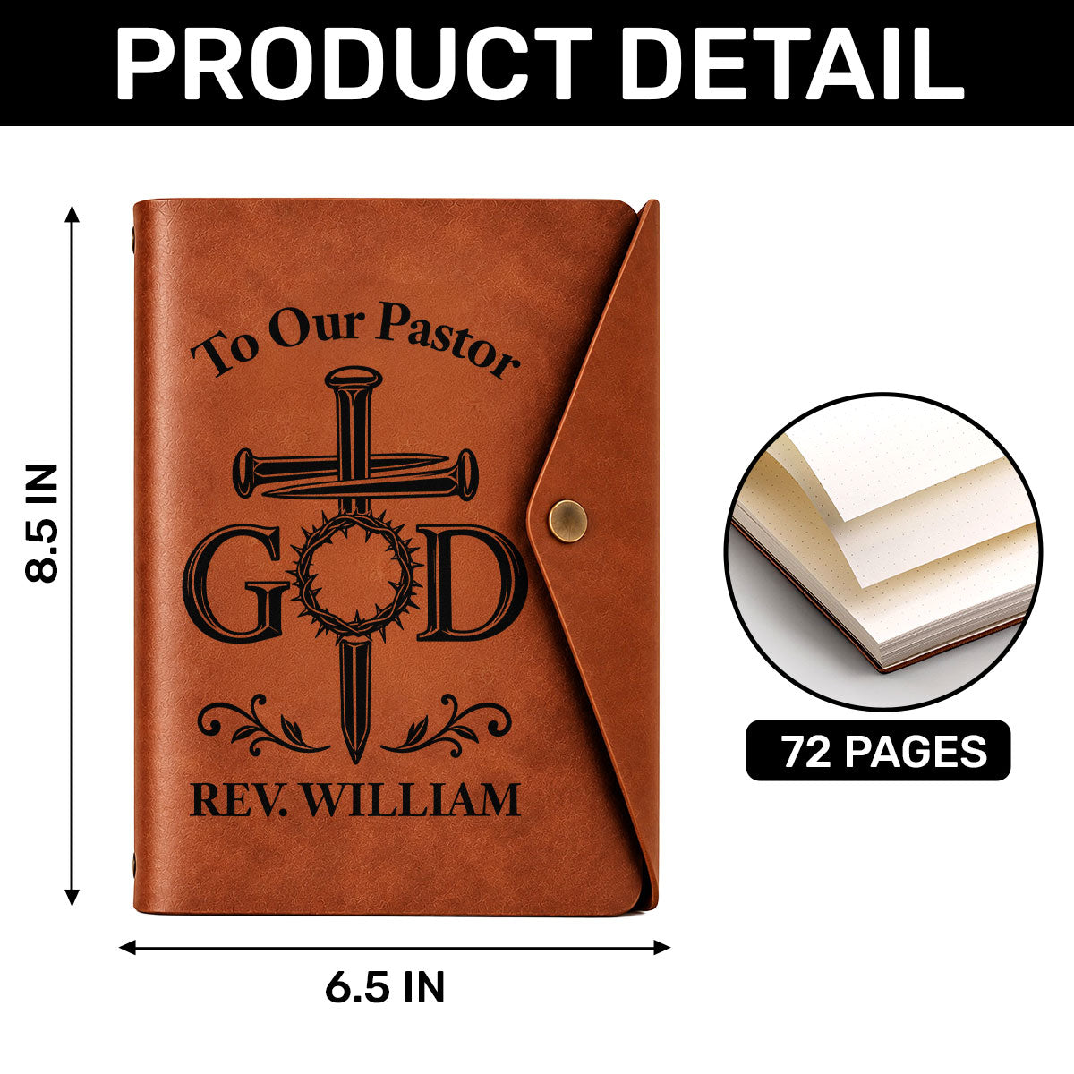 A Truly Great Pastor | Personalized Envelope Journal
