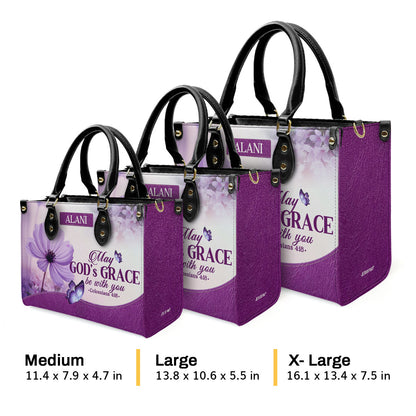 May God's Grace | Personalized Leather Handbag JSLHBTPA898M