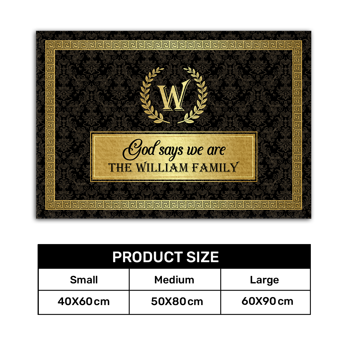 God Says We Are | Personalized Doormat