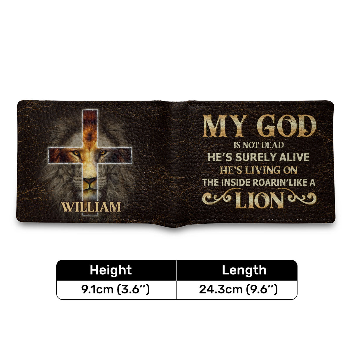 My God's Not Dead | Personalized Folded Wallet For Men