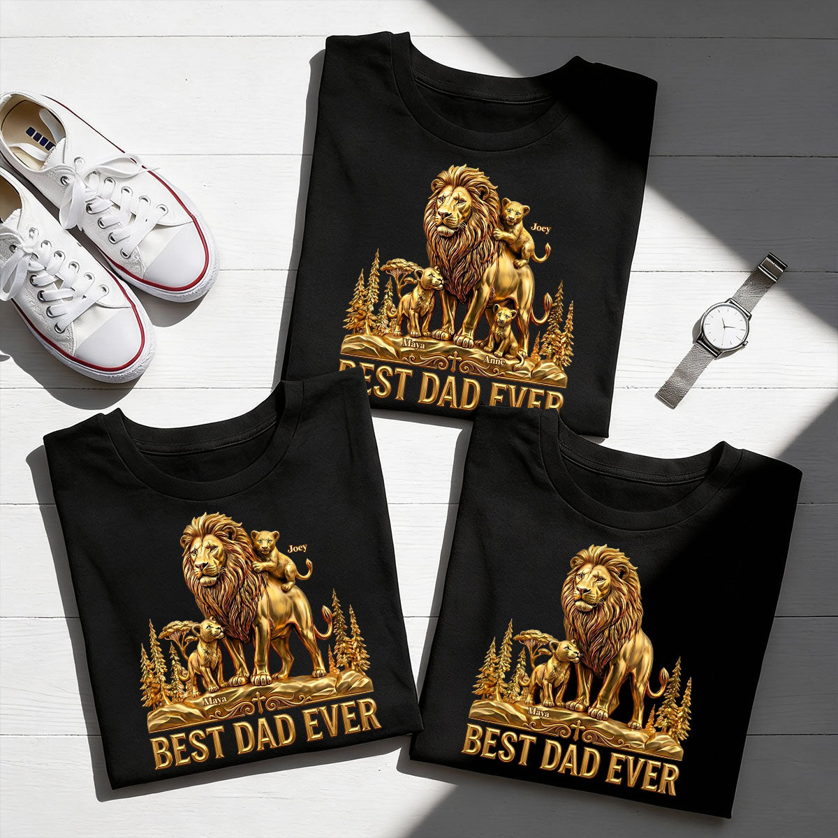 Best Dad Ever | Personalized 2D Unisex T-shirt