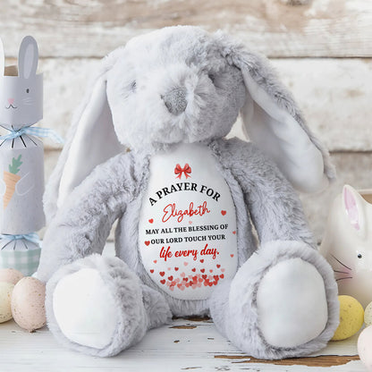 A Prayer For My Baby | Personalized Stuffed Bunny