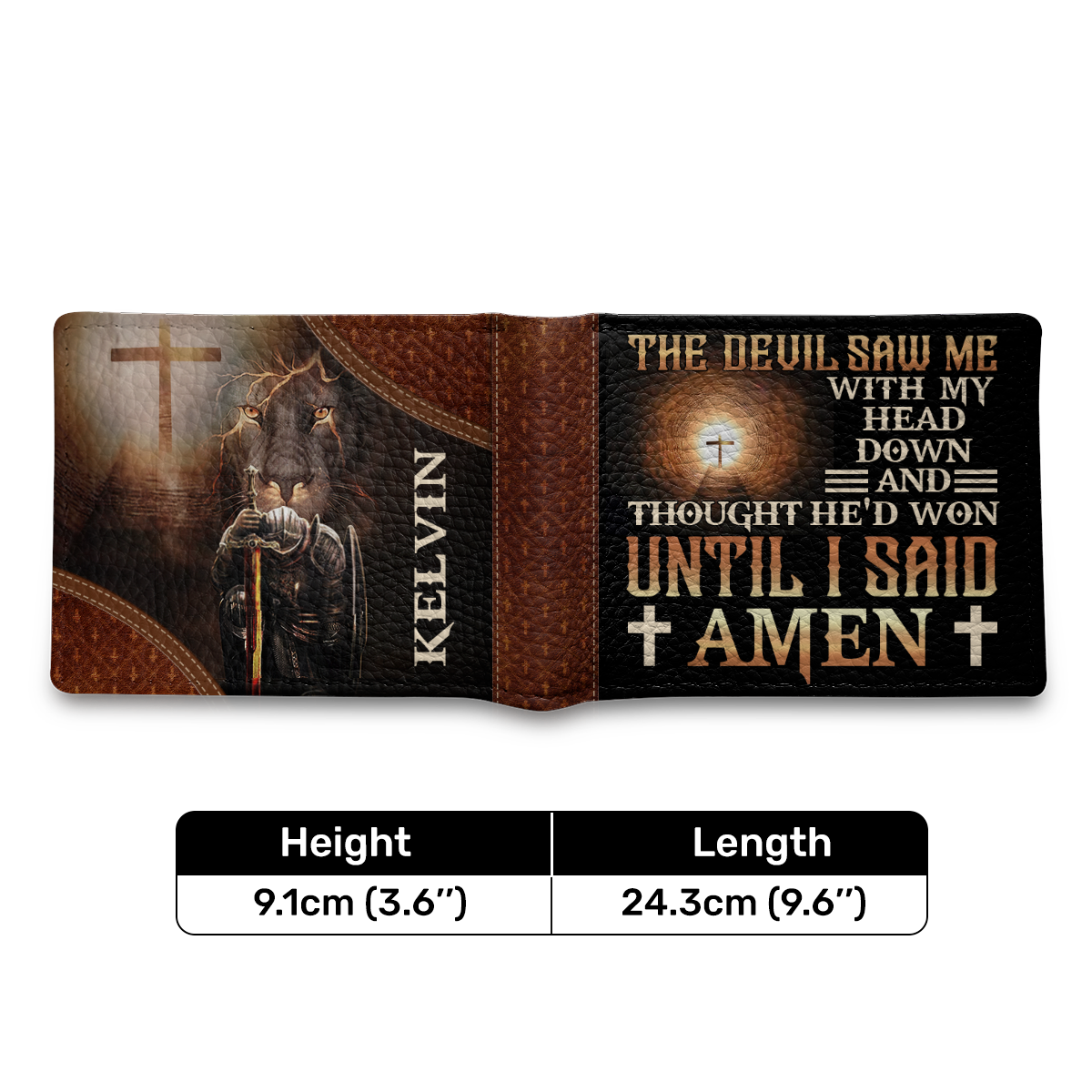 Until I Said Amen | Personalized Folded Wallet