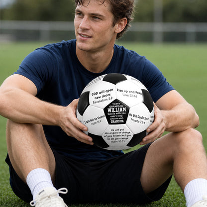 Rise Up, Pray And Play | Personalized Soccer Ball
