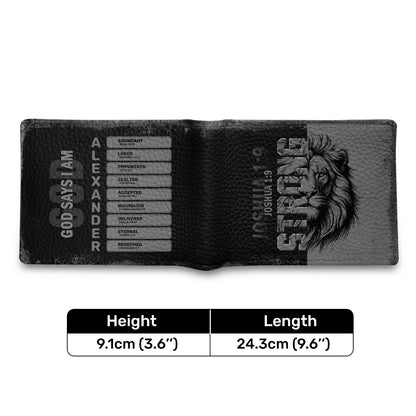 Man Of God | Personalized Folded Wallet For Men