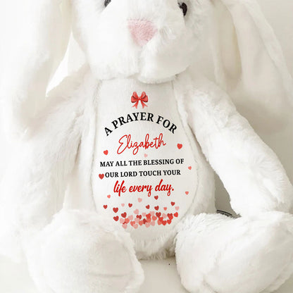 A Prayer For My Baby | Personalized Stuffed Bunny