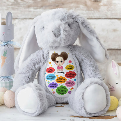 Good Things Are Happening | Personalized Stuffed Bunny