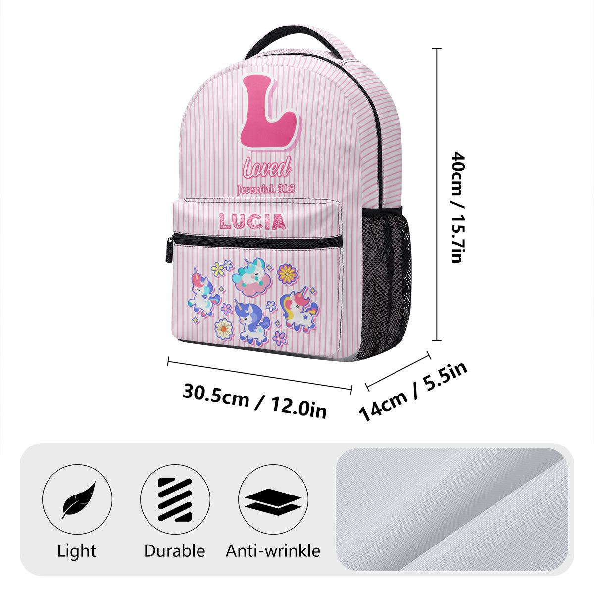 Cute Letter | Personalized Backpack JSBPPHA1032D