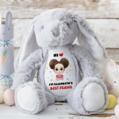 I'm Baby's Best Friend | Personalized Stuffed Bunny