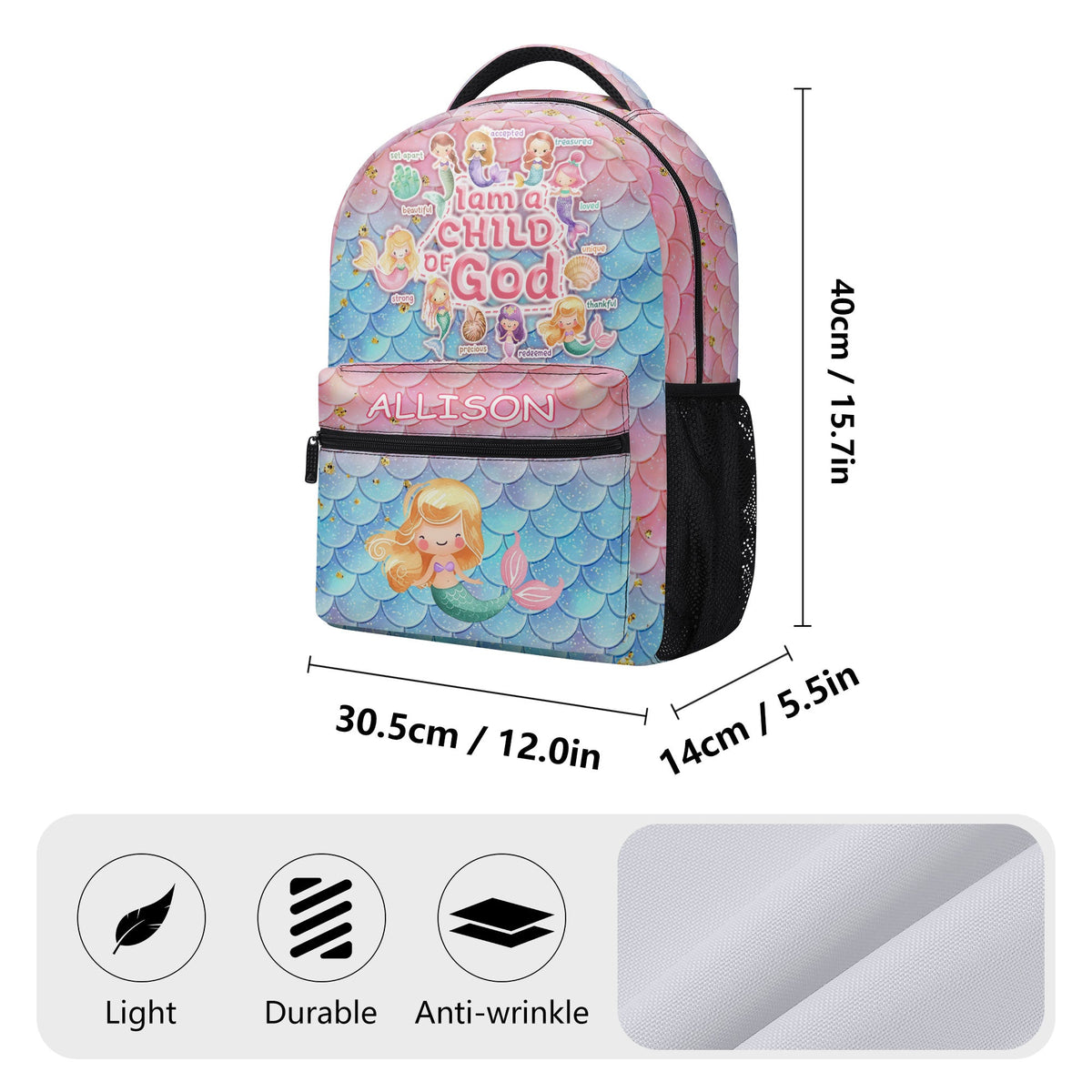 A Child Of God Kids | Personalized Backpack JSBPPN934T