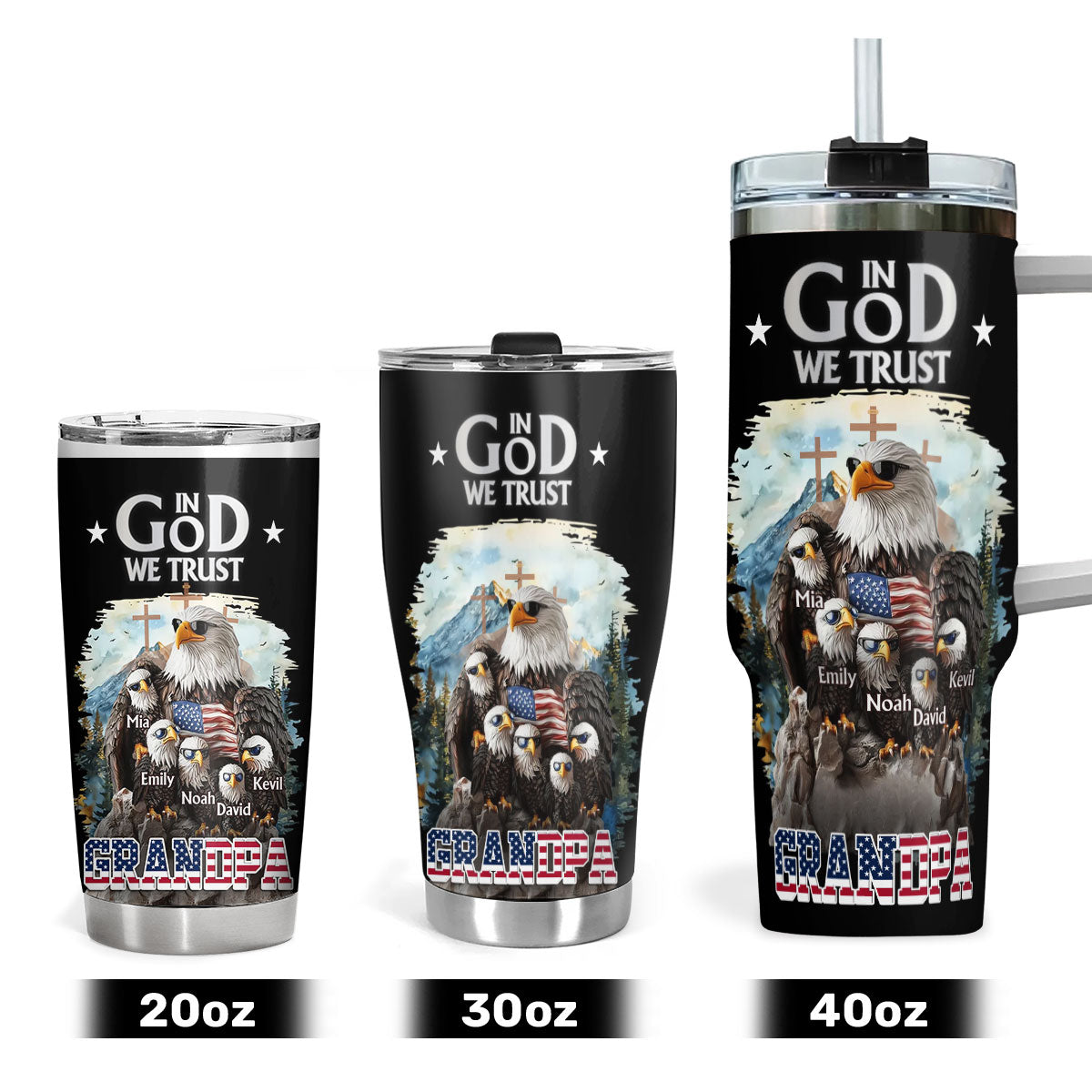 In God We Trust | Personalized Stainless Steel Tumbler