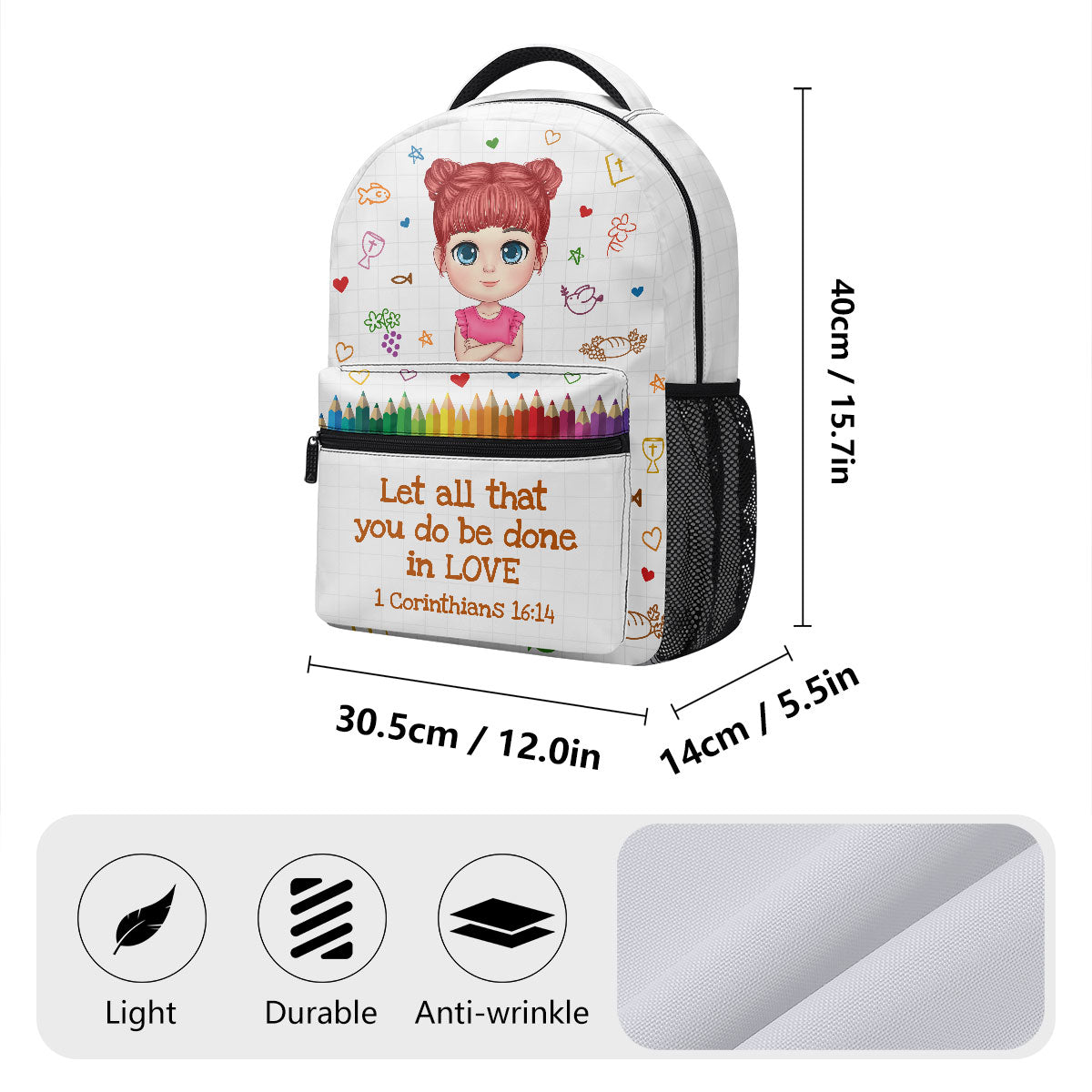 Bible Verse For Kids | Personalized Backpack JSBPPH1198L