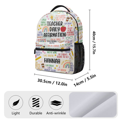 Teacher Daily Affirmation | Personalized Backpack JSBPH883