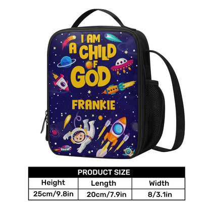 I Am A Child Of God | Personalized Lunch Box Bag JSLBBPH1303TA