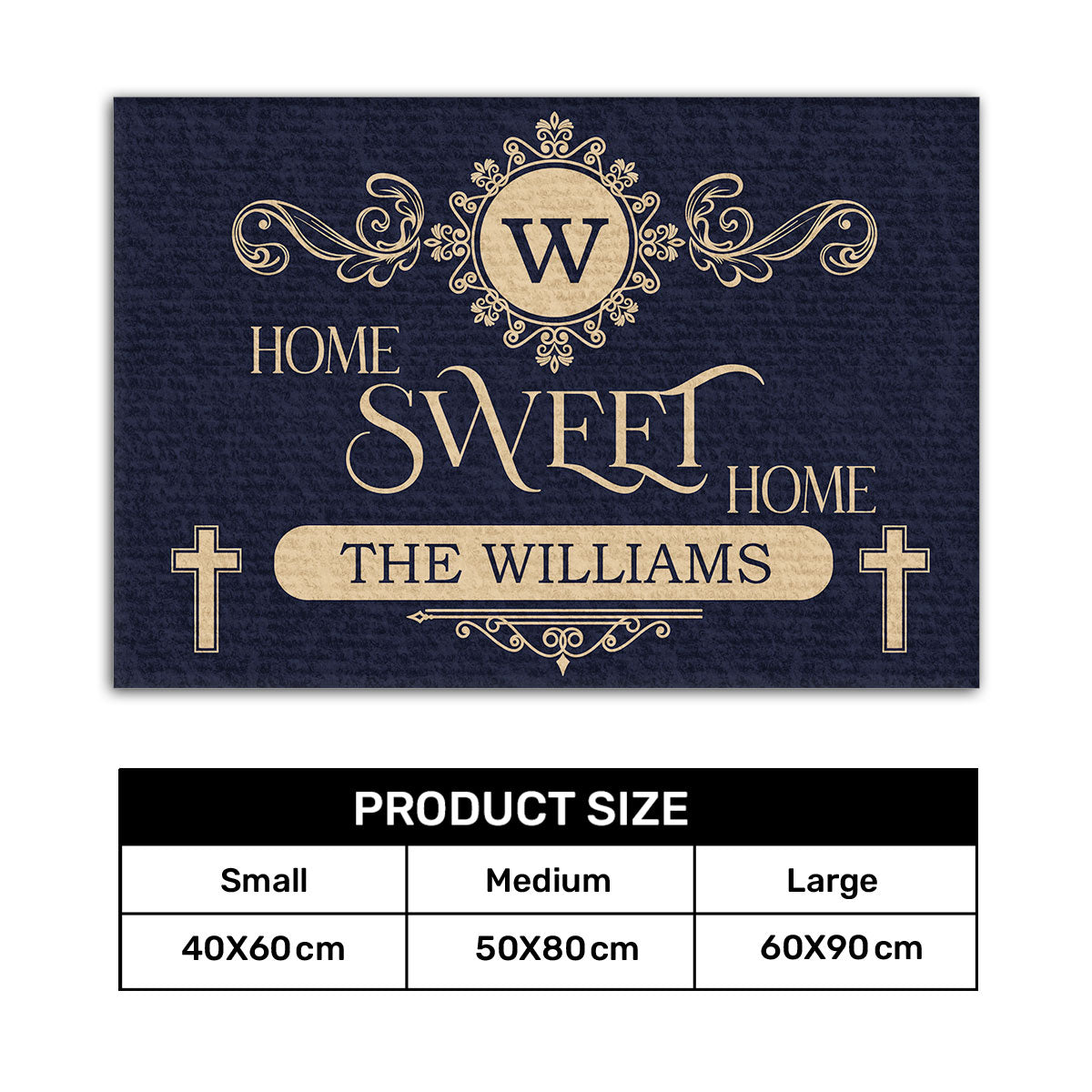 Home Sweet Home | Personalized Doormat JSDMHLPA1637TA